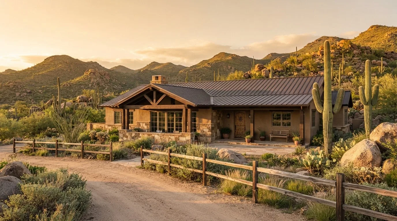 Ranch home on a desert lot in Cave Creek